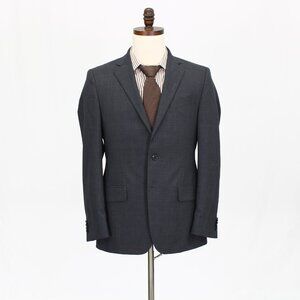 Joseph Abboud 38R Gray Check 2-Button Sport Coat Blazer Jacket G934